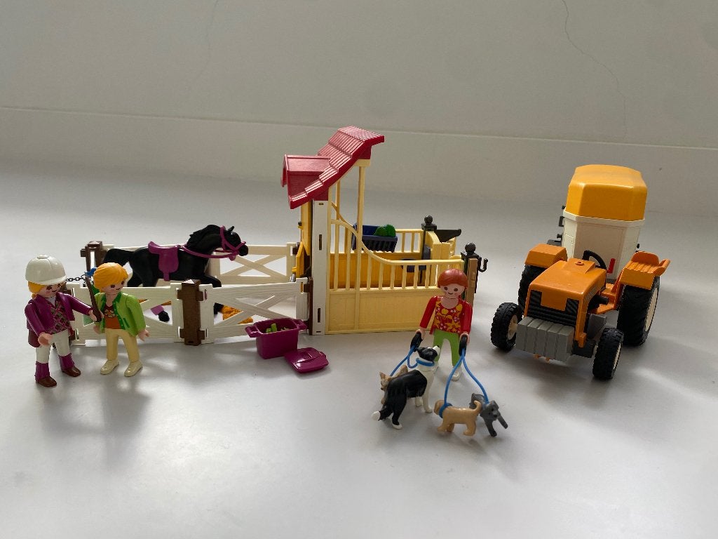 Playmobil Country Paard 6934 met Hondenoppas 5380 + tracktor, Ophalen, Complete set, Overige typen, Zo goed als nieuw