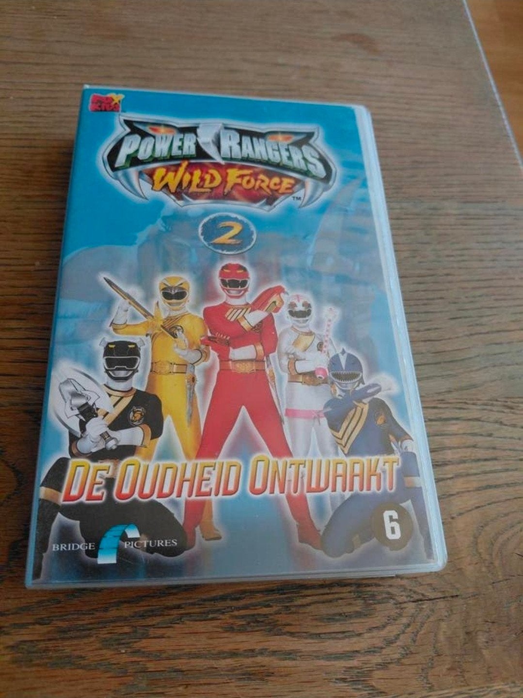 Power Rangers Wild Force 2 videoband Oudheid ontwaakt., Cd's en Dvd's, VHS | Kinderen en Jeugd, Gebruikt, Alle leeftijden, Ophalen of Verzenden
