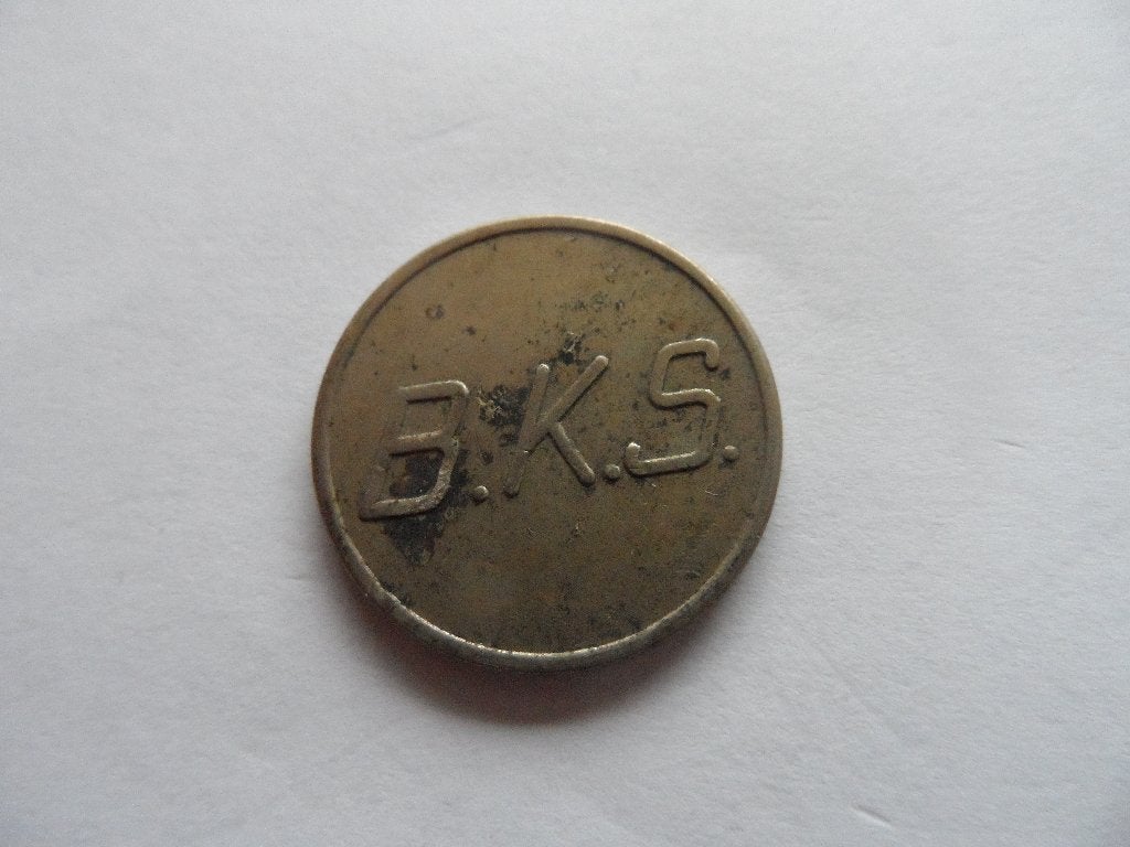 B.K.S. koffie munt penning kantine munt, Ophalen of Verzenden, Overige materialen