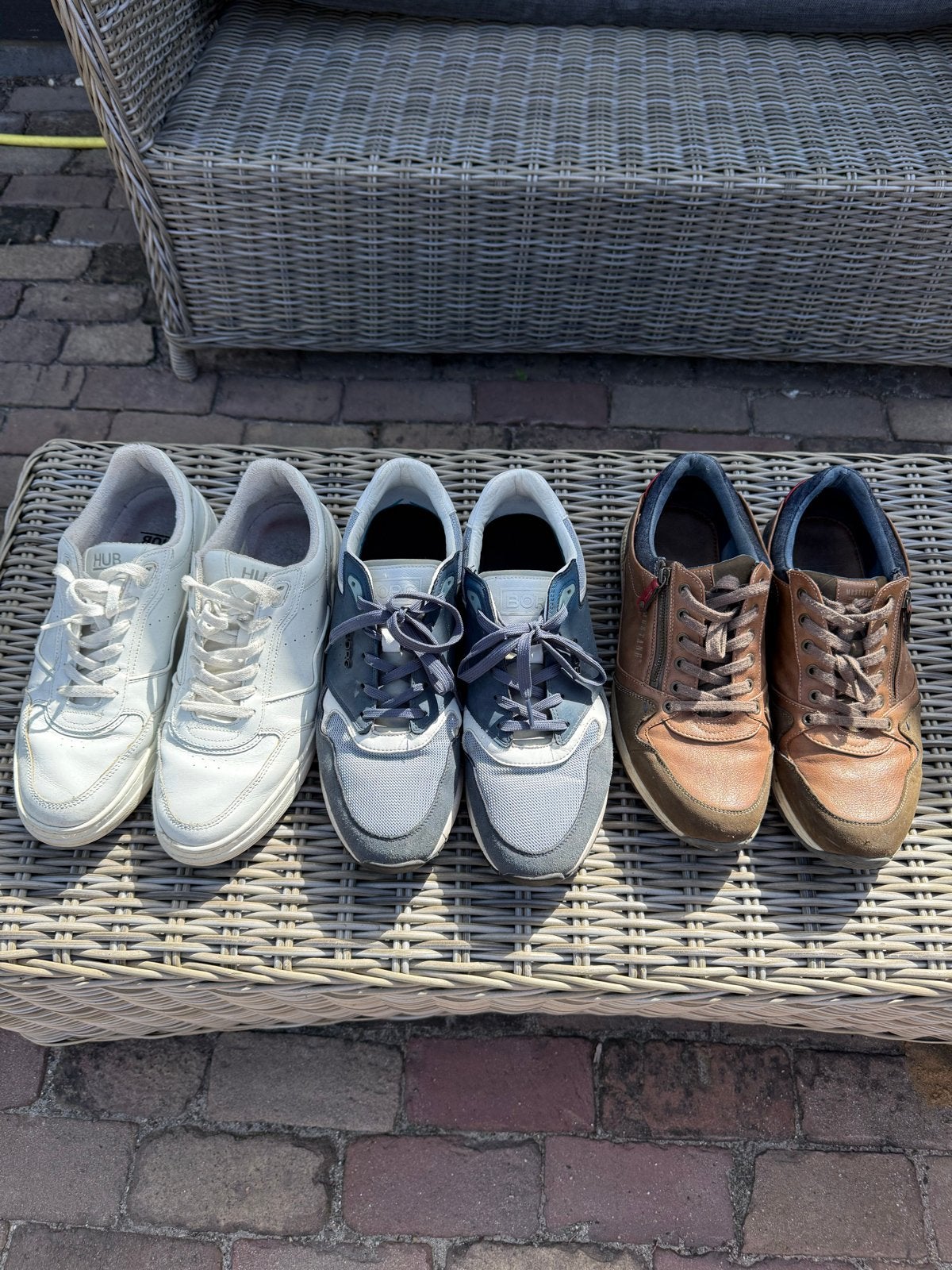 Diverse herenschoenen: Sneakers en nette schoenen, Ophalen of Verzenden, Gedragen, Wit, Sneakers of Gympen