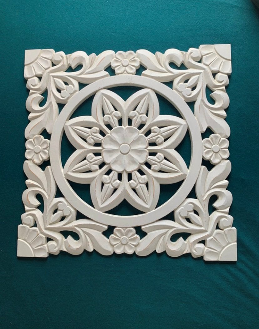 Maison du Monde houten wand borden 2 stuks, Huis en Inrichting, Woonaccessoires | Wanddecoraties, Ophalen of Verzenden, Zo goed als nieuw