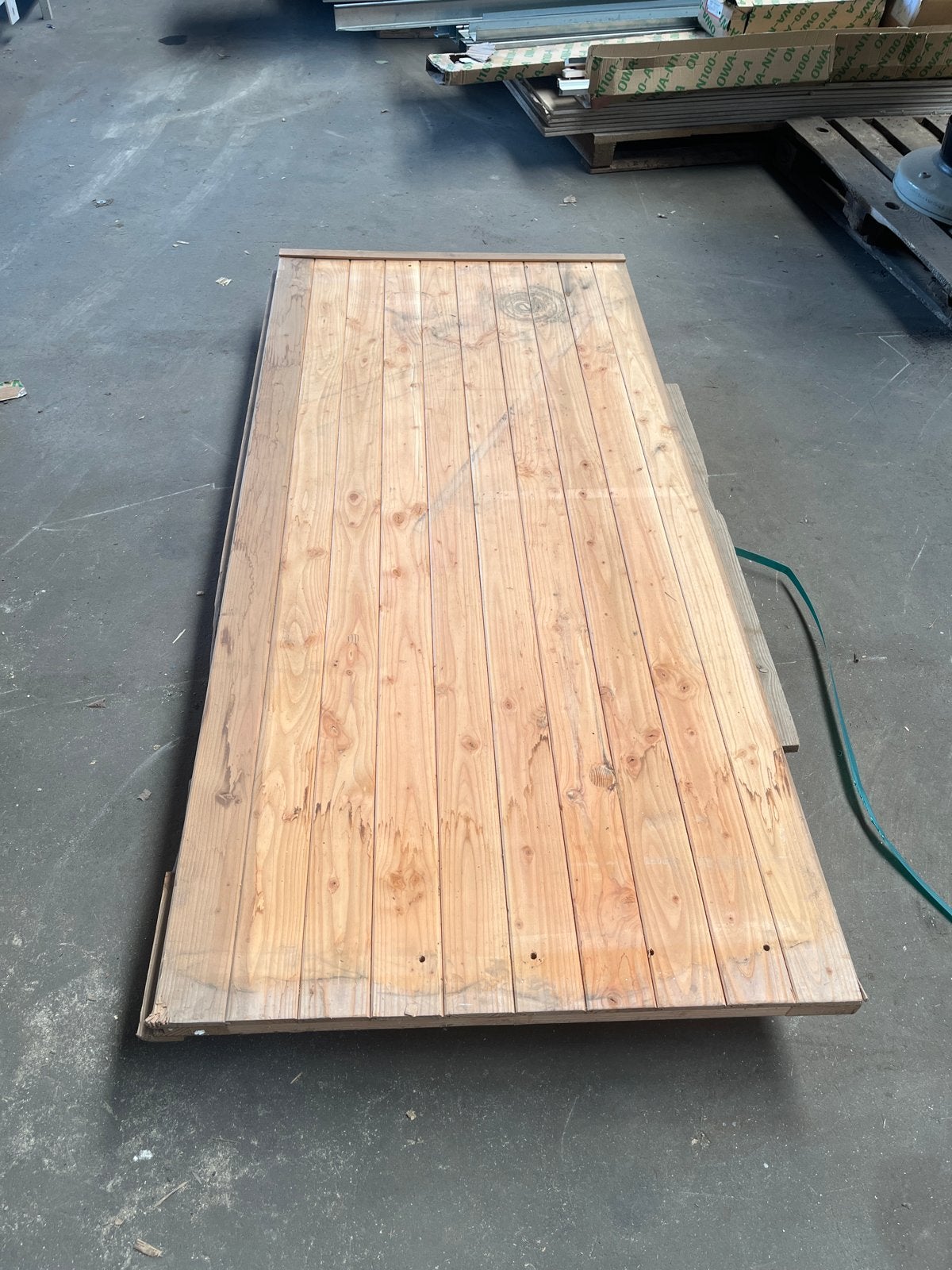 Houten Tuin-/Schuurdeur - 193x89x6,5 cm, Ophalen, Gebruikt, 80 tot 100 cm, Minder dan 200 cm