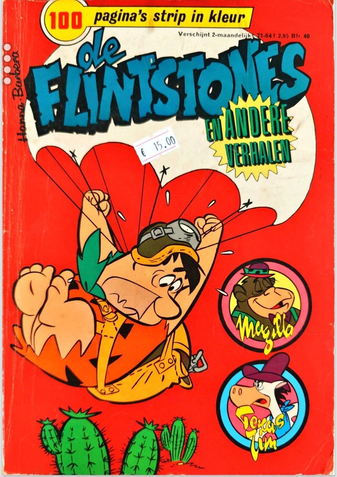 De Flintstones en andere verhalen - 100 pagina's strip, Gelezen, Eén stripboek, Ophalen of Verzenden, Hanna-Barbera