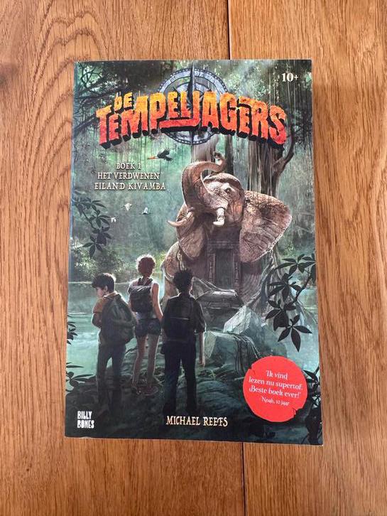 Boek De Tempeljagers: Het Verdwenen Eiland Kivamba, Boeken, Ophalen of Verzenden, Zo goed als nieuw, Fictie