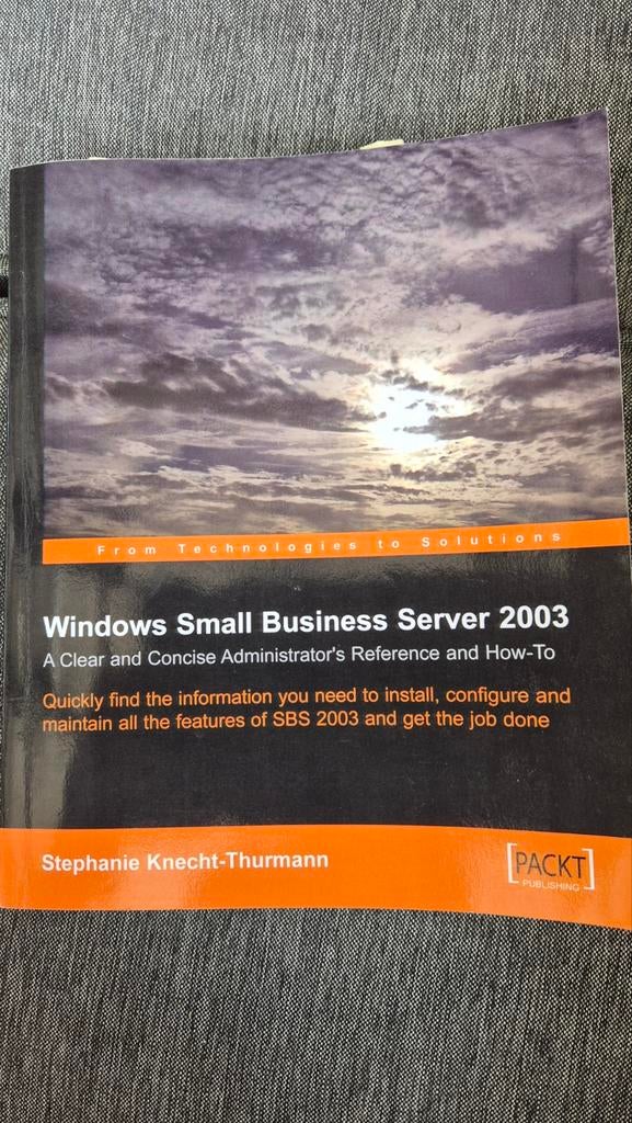 Windows Small Business Server 2003 Boek, Boeken, Informatica en Computer, Zo goed als nieuw, Besturingssystemen, Ophalen