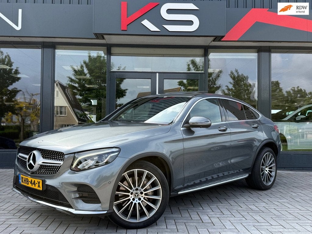 Mercedes-Benz GLC-klasse Coupé 250 4MATIC AMG Kanteldak 360, Automaat, Gebruikt, Zwart, 4 cilinders