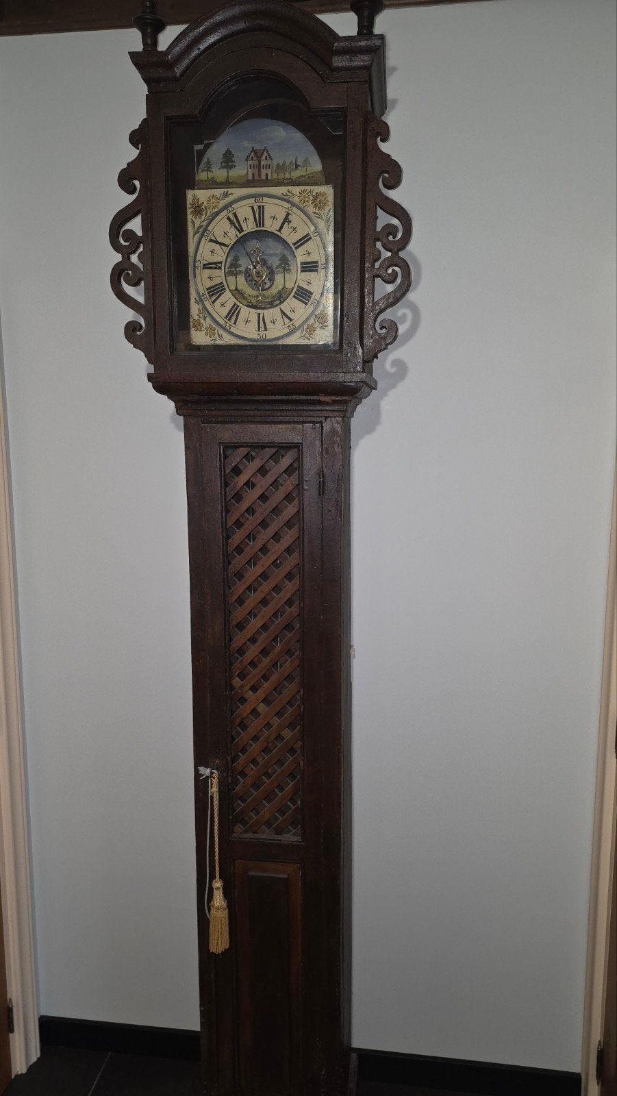 Twentse staande klok uit circa 1780, Ophalen