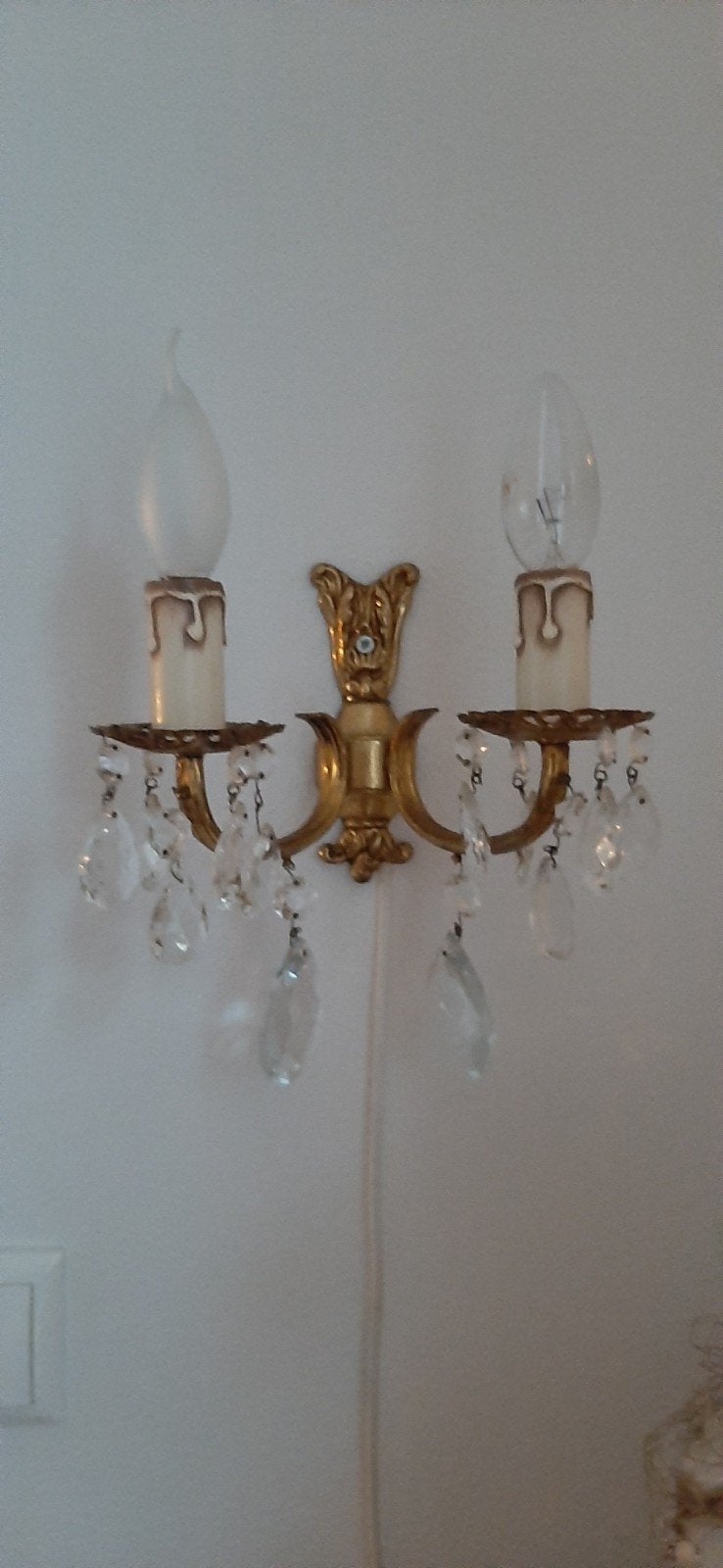 ANTIEK OUD   .......  KROONLUCHTER  ...  LAMPJE, Antiek en Kunst, Ophalen of Verzenden