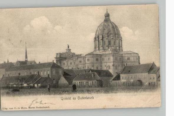 Oudenbosch Gezicht op de basiliek en het dorp st 1905