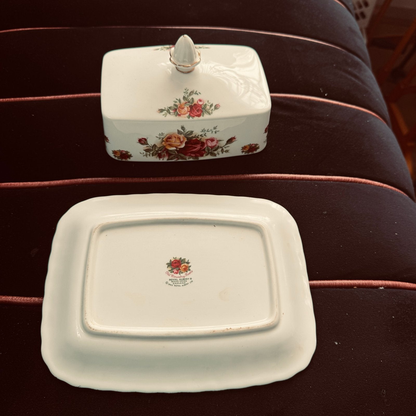 ZEER ZELDZAME Vintage Royal Albert Old Country Roses Botervl, Verzenden