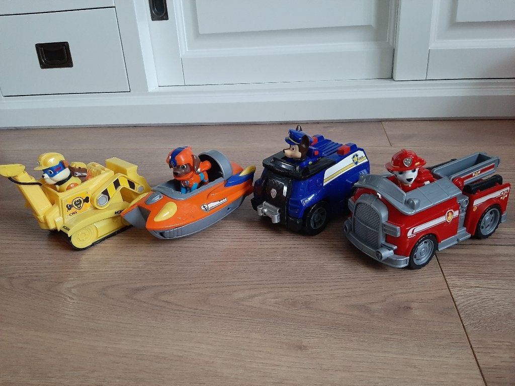 Set paw patrol auto's, Ophalen, Gebruikt