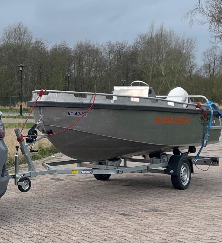 Alumax Bullit 470 | Evinrude 90 E-TEC | 137 uur | Trailer, Watersport en Boten, 70 pk of meer, Alumax, Aluminium, Zo goed als nieuw