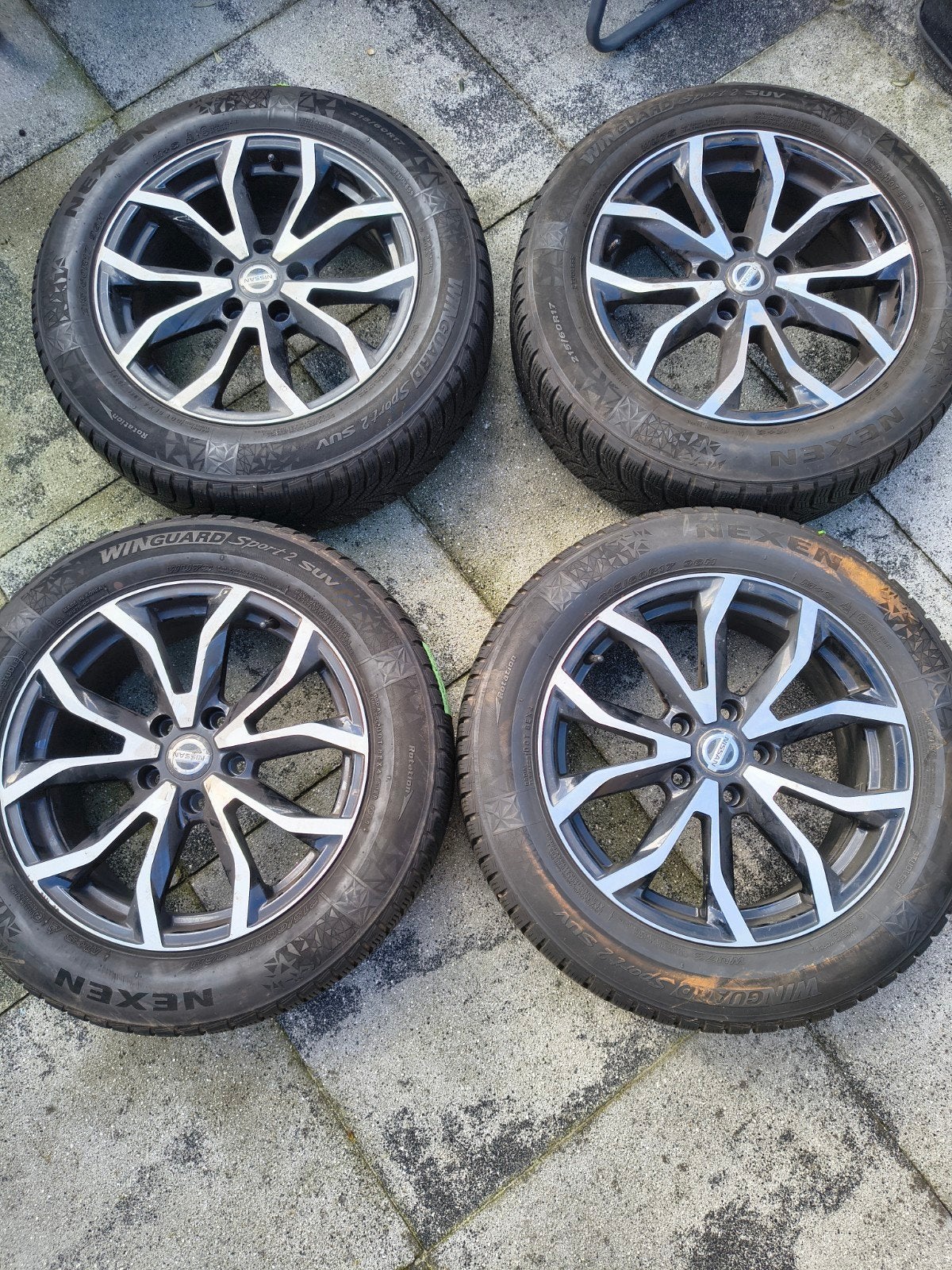 Nissan Qashqai 17 inch winterbanden met velgen, Ophalen, Banden en Velgen, 17 inch, Winterbanden