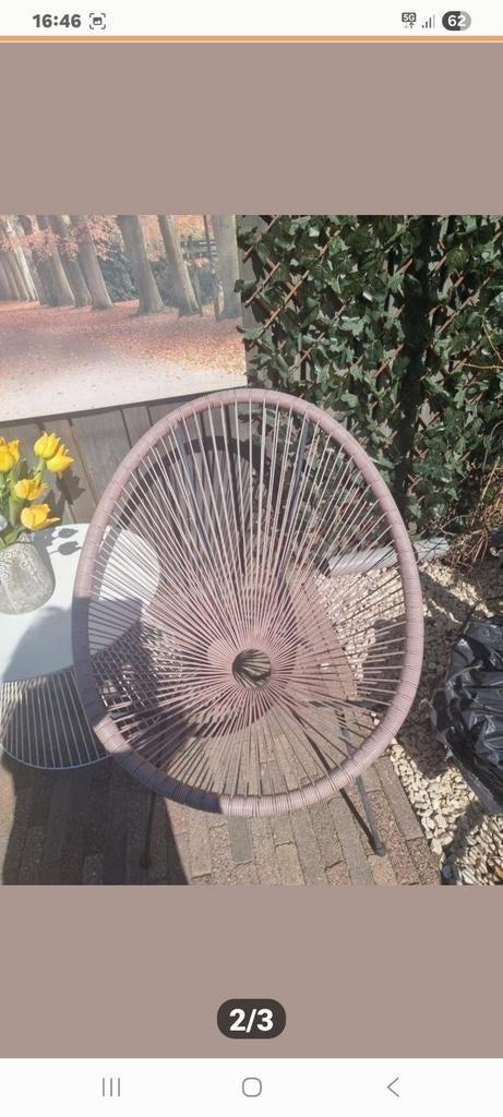 Zgan2 Acapulco  stoelen  met tafeltje, Tuin en Terras, Ophalen, Zo goed als nieuw, Kunststof