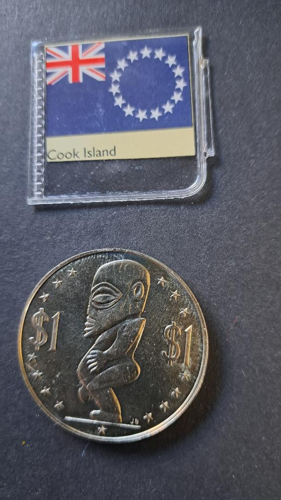 cook island, Postzegels en Munten, Edelmetalen en Baren, Ophalen of Verzenden, Zilver