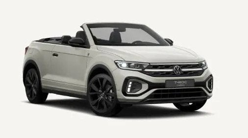 Volkswagen T-Roc Cabrio 1.5 TSI R-Line 150 PK| (bj 2026), Automaat, 1446 kg, Leder, Zilver of Grijs