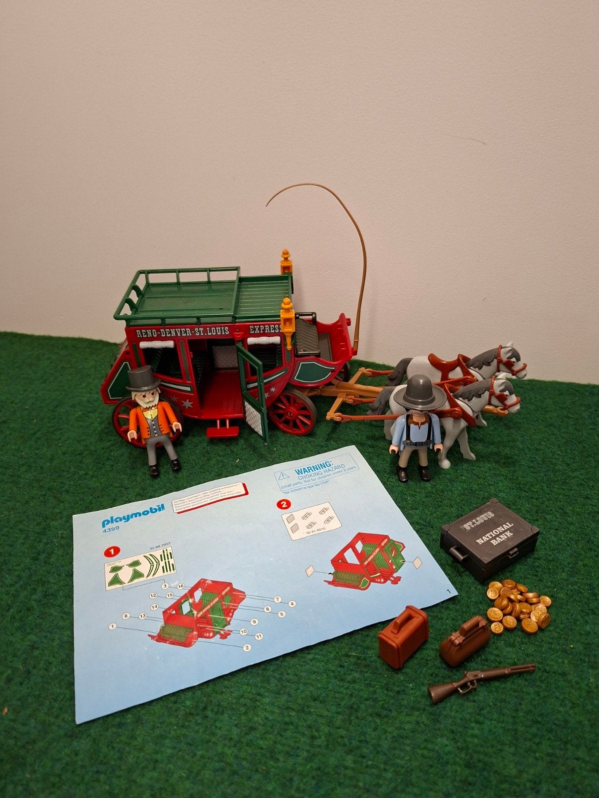 Playmobil Western Postkoets, Ophalen of Verzenden, Zo goed als nieuw, Complete set