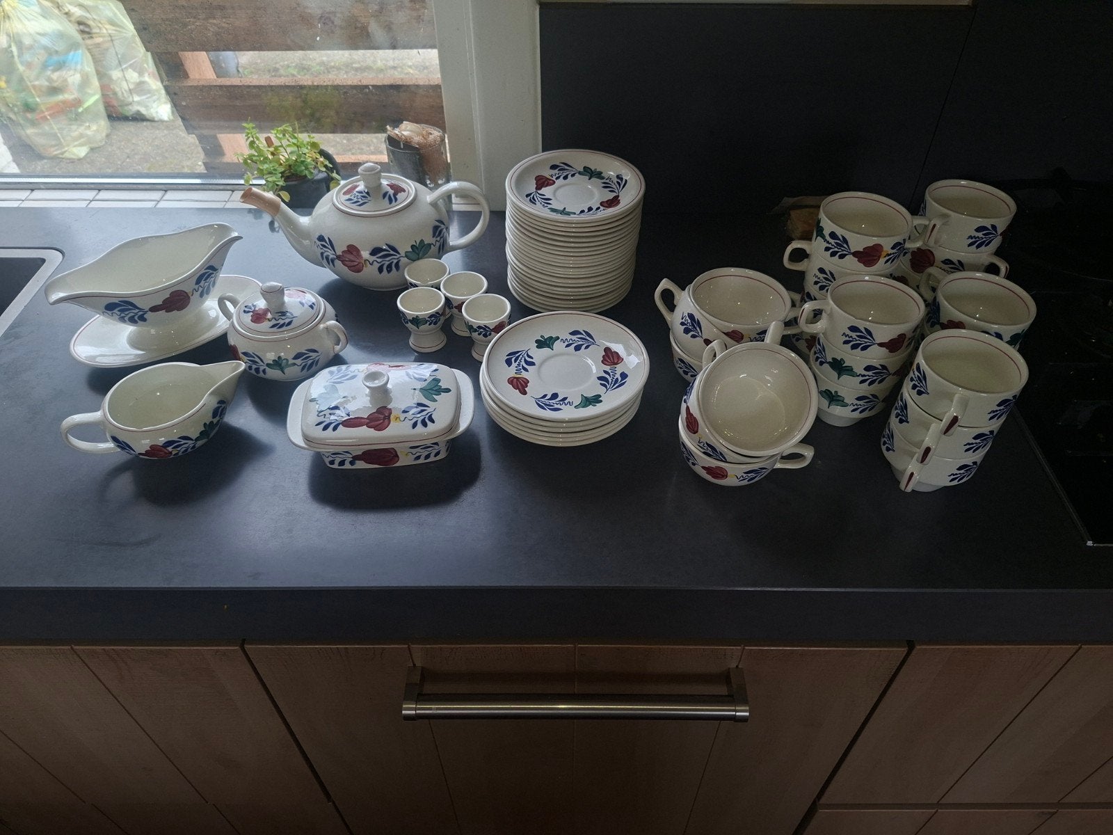 Boch België boerenbond servies, Antiek en Kunst, Ophalen of Verzenden