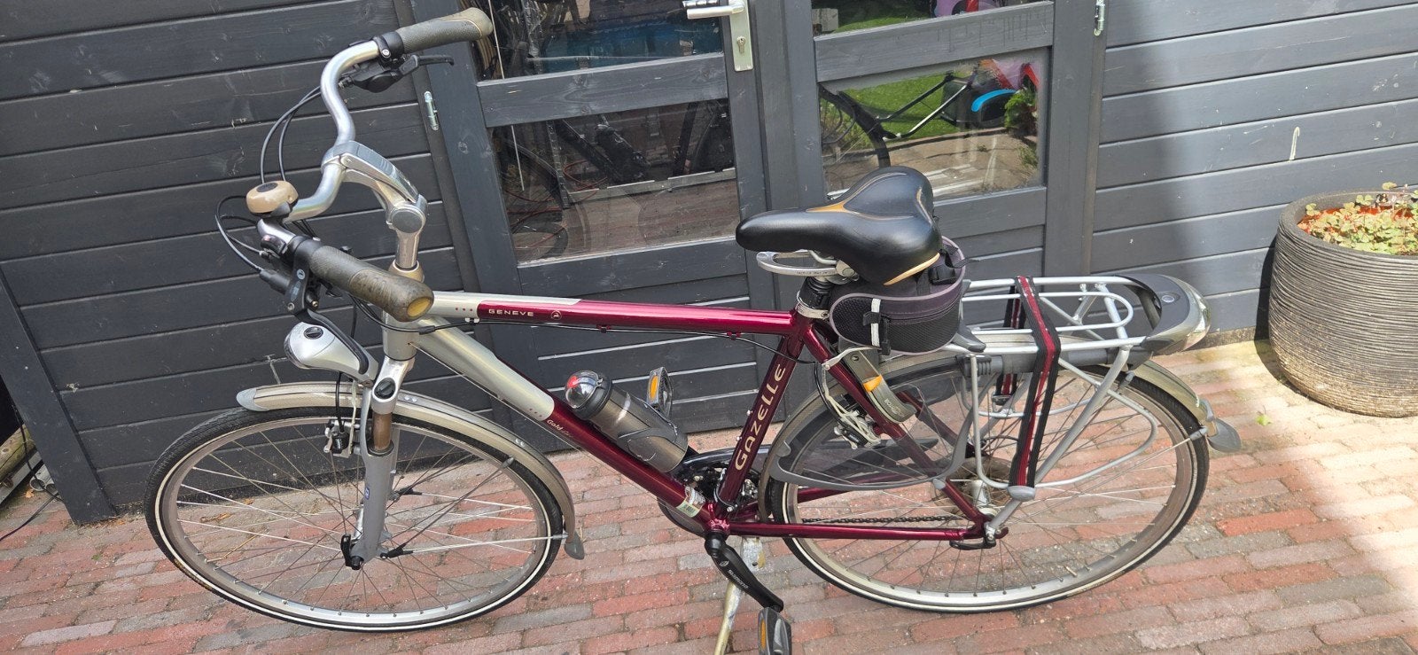 Gazelle Geneve goldline herenfiets, Ophalen, Velgrem, Versnellingen, Gazelle