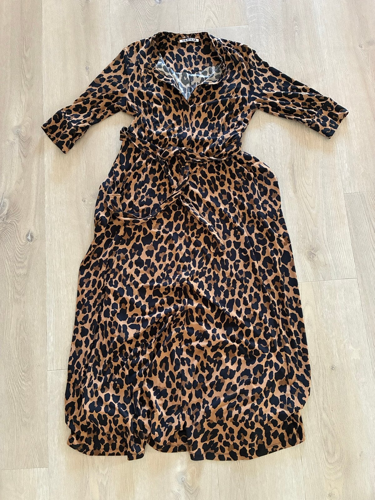 Vanilia Jurk - Maat M/L, Maat 38/40 (M), Bruin, Ophalen of Verzenden, Zo goed als nieuw