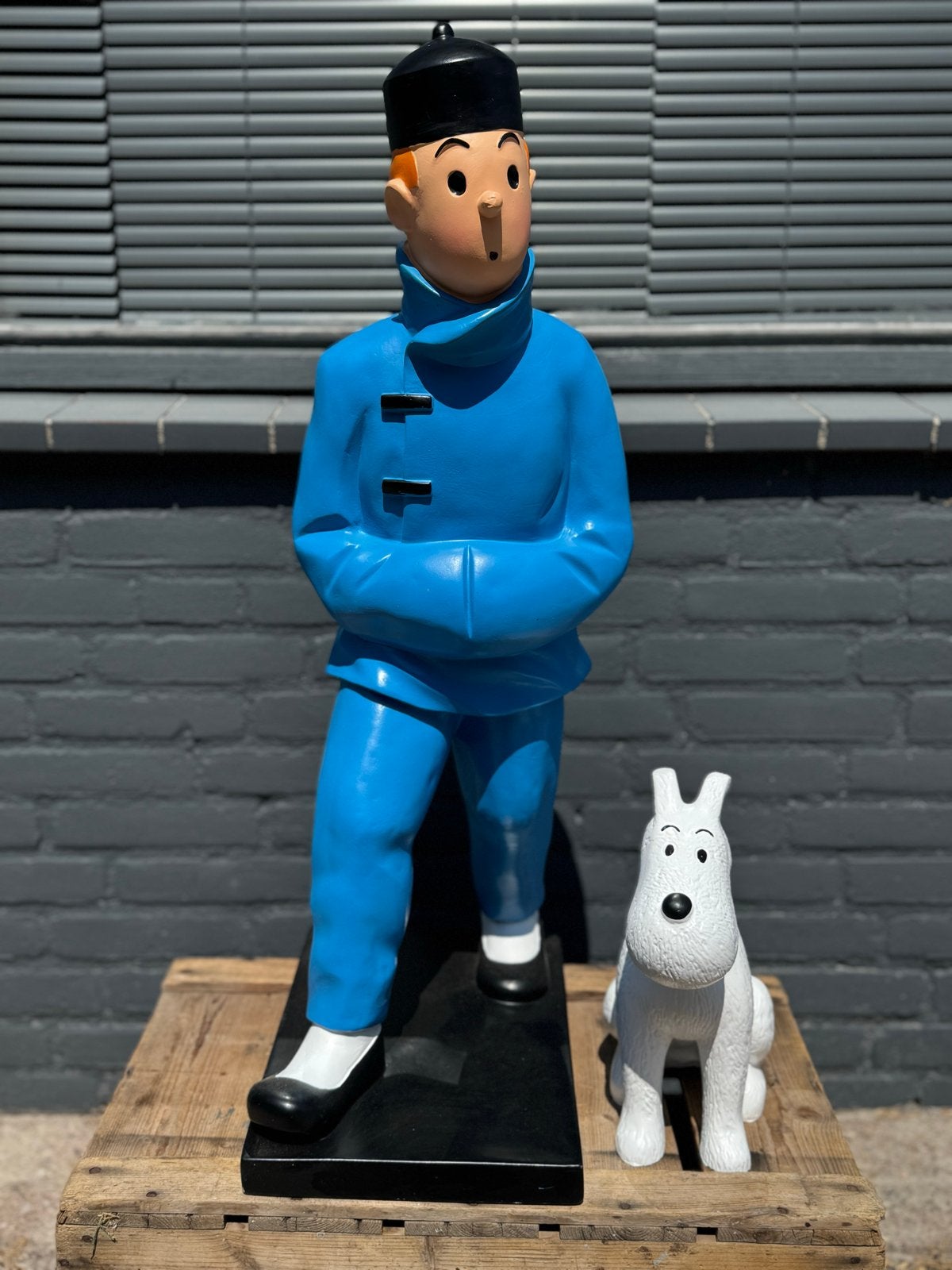 Groot Kuifje beeld (Tintin) - Blauwe Lotus, Verzamelen, Ophalen, Gebruikt, ., .