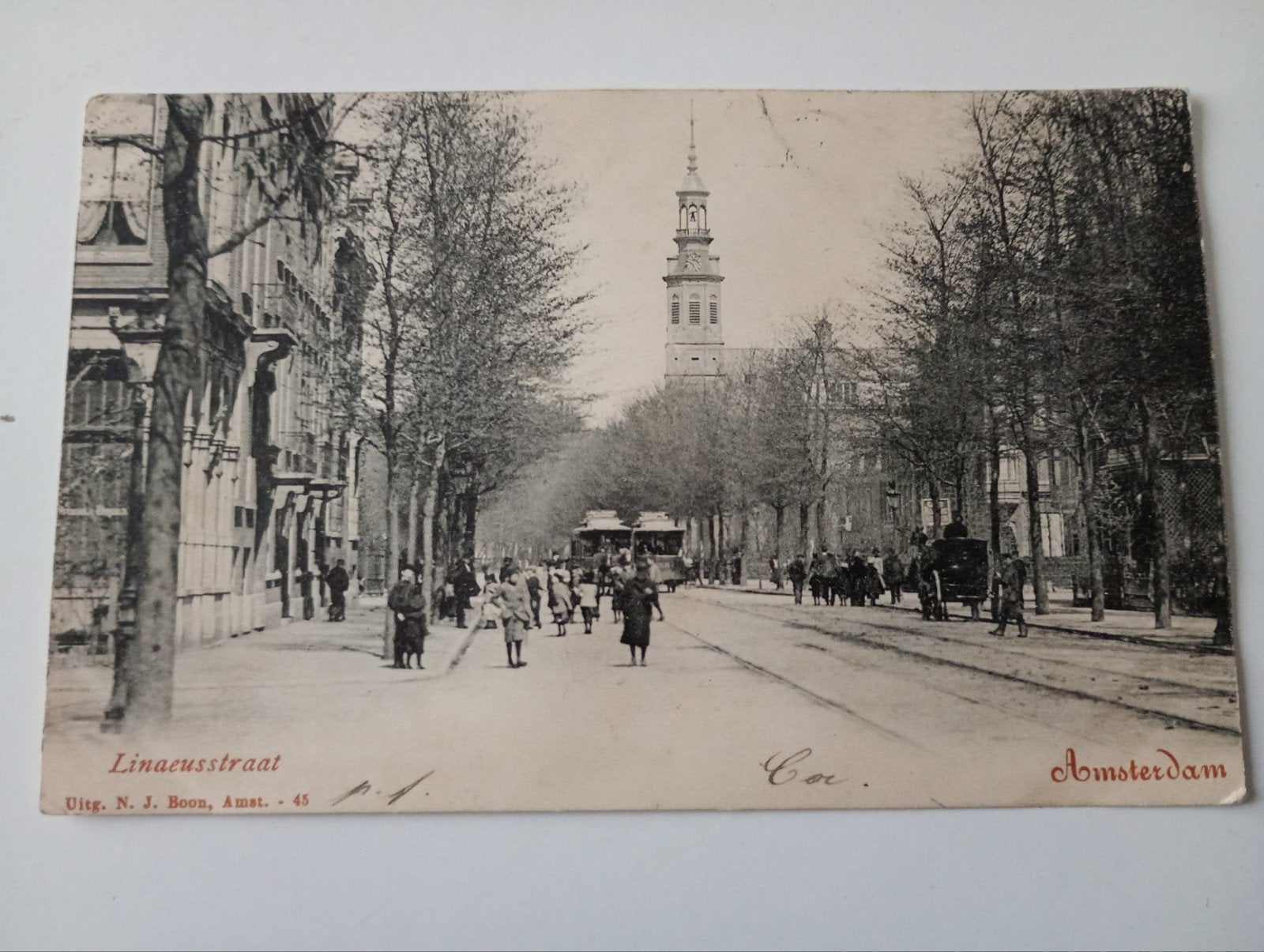 Amsterdam Oost Linnaeusstraat met Paardentram 1902, Ophalen of Verzenden, Voor 1920, Noord-Holland