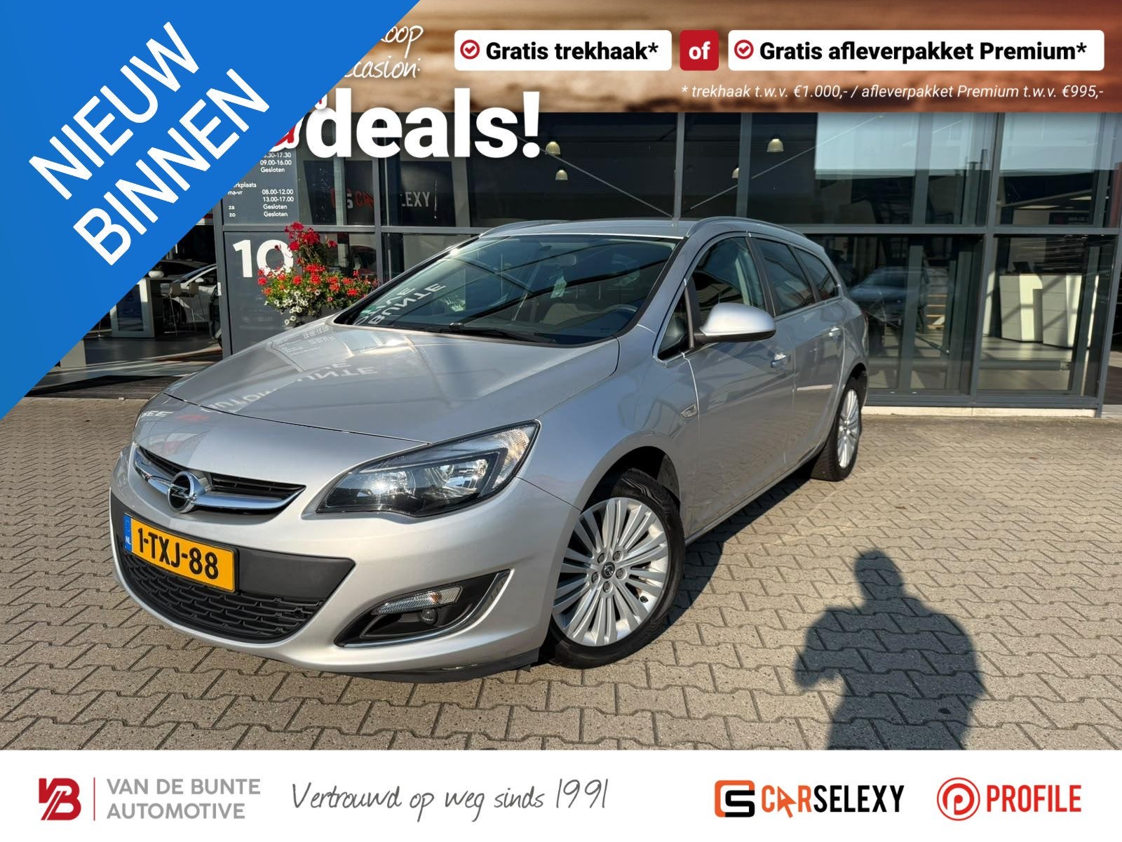Opel Astra Sports Tourer 1.4 Turbo Design Edition *Trekhaak, Auto's, Voorwielaandrijving, Euro 5, Stof, Gebruikt