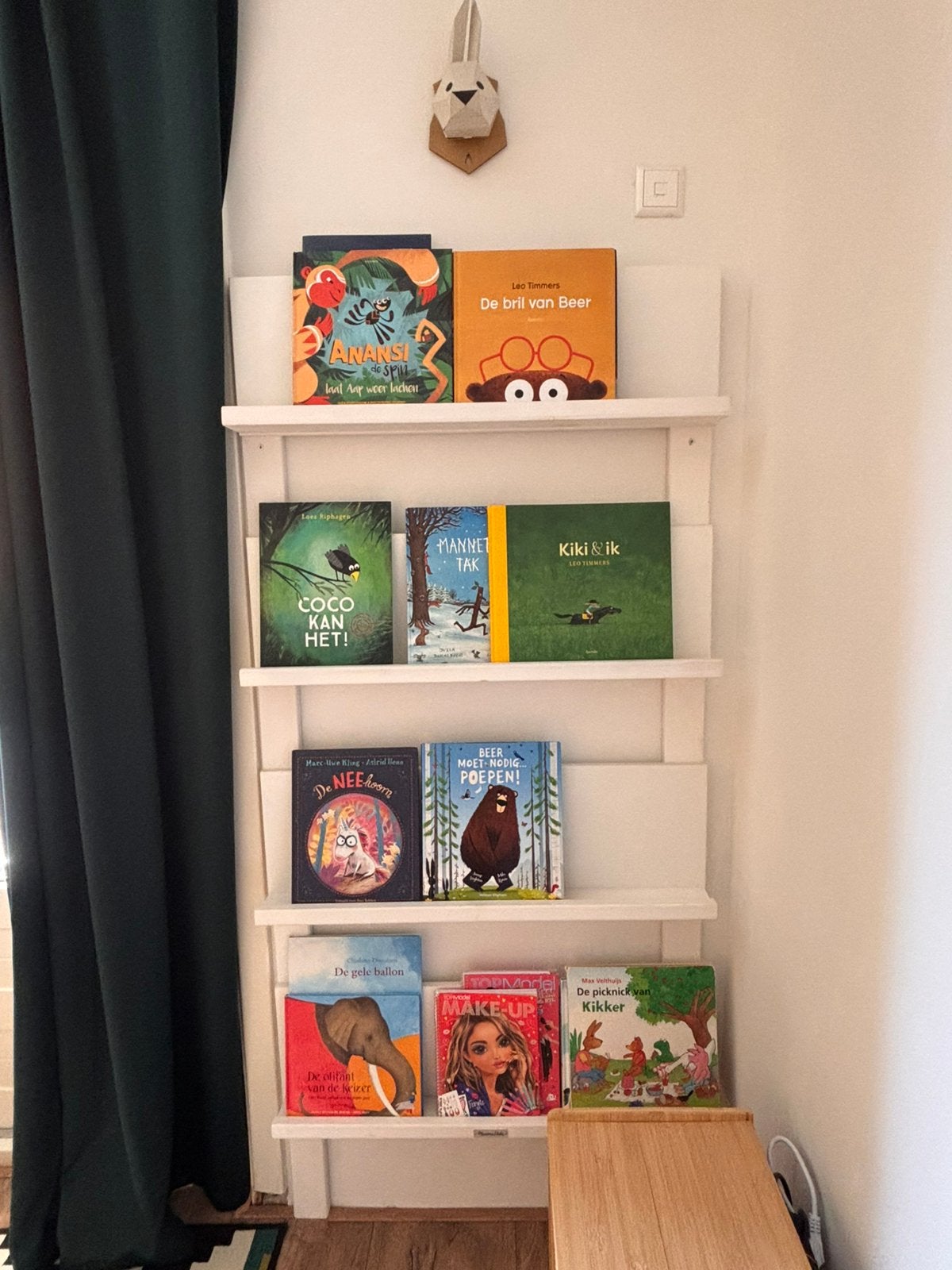 Boekenrek- tijdachriftenrek, Ophalen, 50 tot 100 cm, Zo goed als nieuw, Minder dan 25 cm