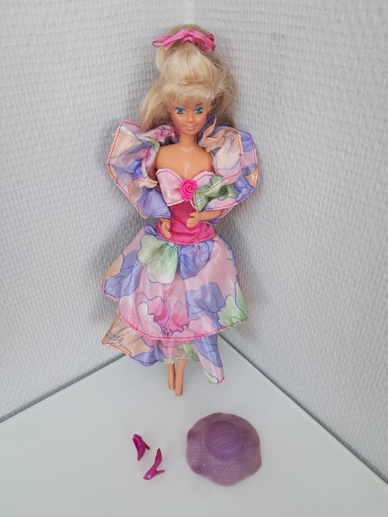 Vintage Lundby Petra Pop 'Flower'Originele Hoed & Strikje!, Ophalen of Verzenden, Gebruikt, Pop