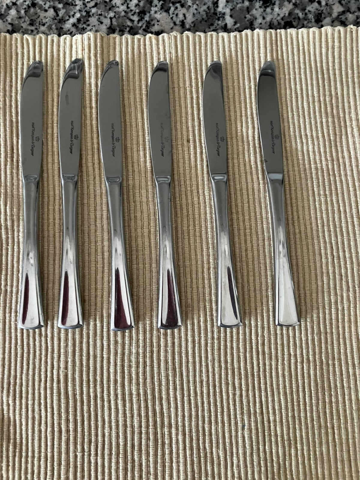 6 Fruitmesjes Kempen &Begeer, Ophalen, Zo goed als nieuw, Rvs of Chroom