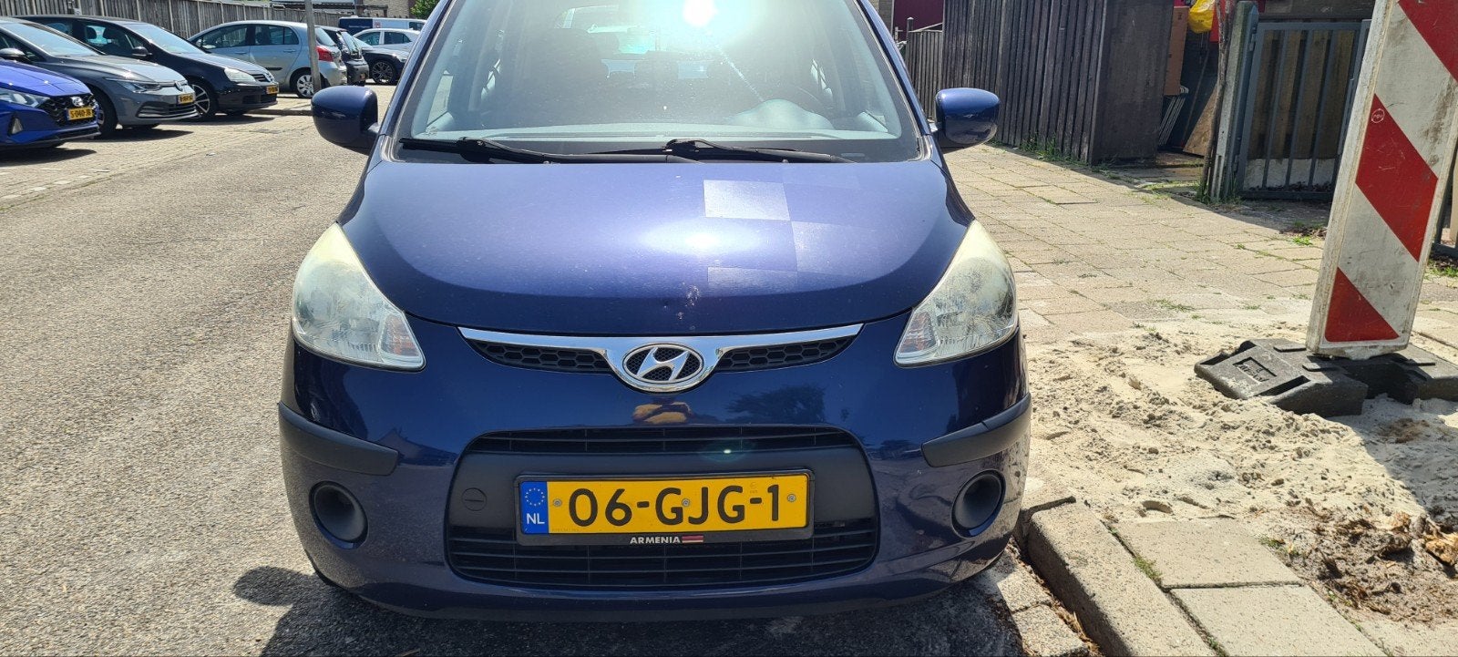 Hyundai i10 1.1 I 5DR 2008 Blauw, Voorwielaandrijving, 31 €/maand, 4 cilinders, Origineel Nederlands