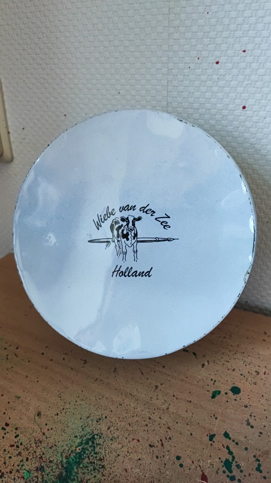 Vintage Wiebe van der Zee Holland koekblik met koeien, Antiek en Kunst, Ophalen of Verzenden
