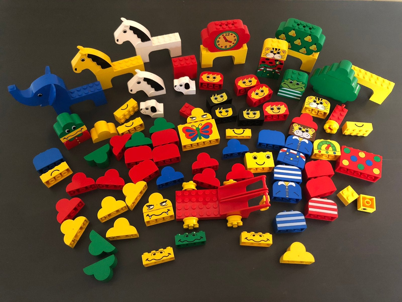 Vintage retro lego freestyle olifant paard, Ophalen of Verzenden, Gebruikt, Losse stenen, Lego