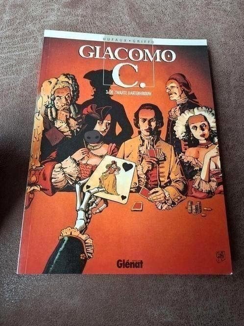 Stripboek Giacomo C. deel 3: De Zwarte Hartenvrouw,, Eén stripboek, Ophalen of Verzenden, Gelezen, Jean Dufaux
