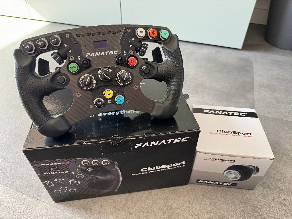 Fanatec ClubSport Formula Wheel v2.5 incl. metalen QR1, Ophalen, Racestuur, Gebruikt, Force feedback