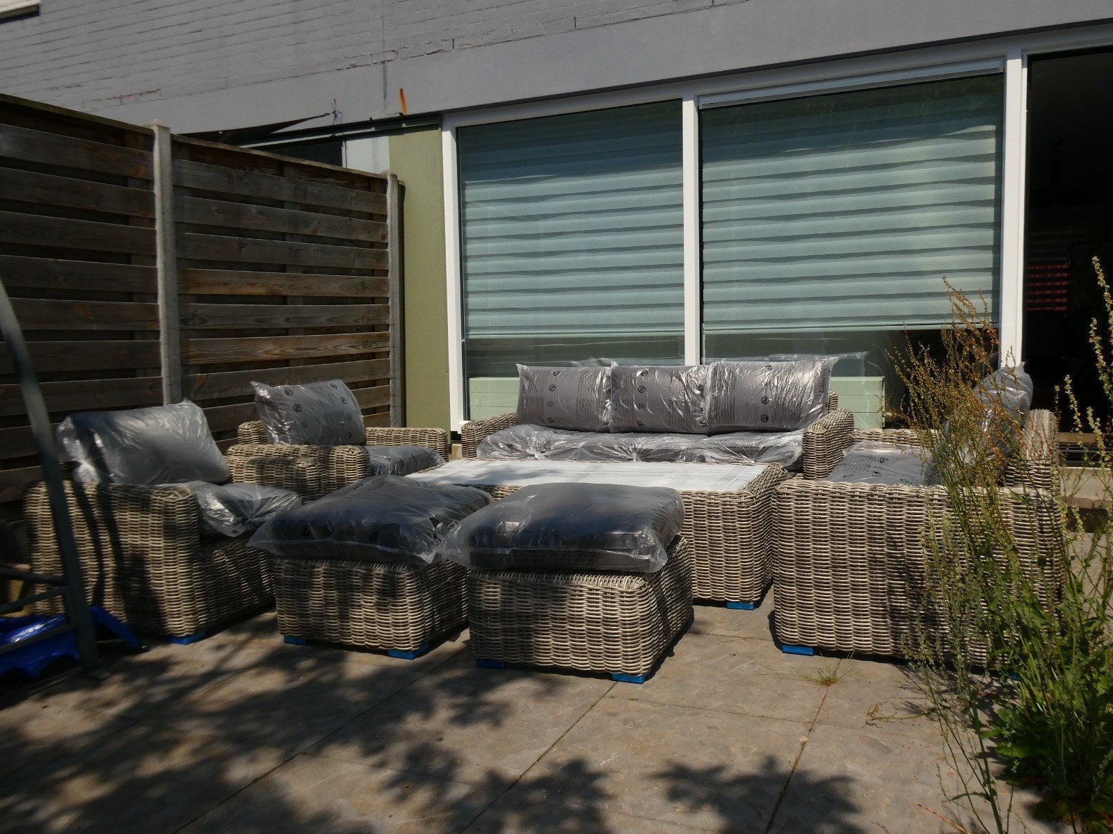 Wicker Loungeset 7 Delig Nieuw, Ophalen, Meer dan 8 zitplaatsen, Nieuw, Loungeset