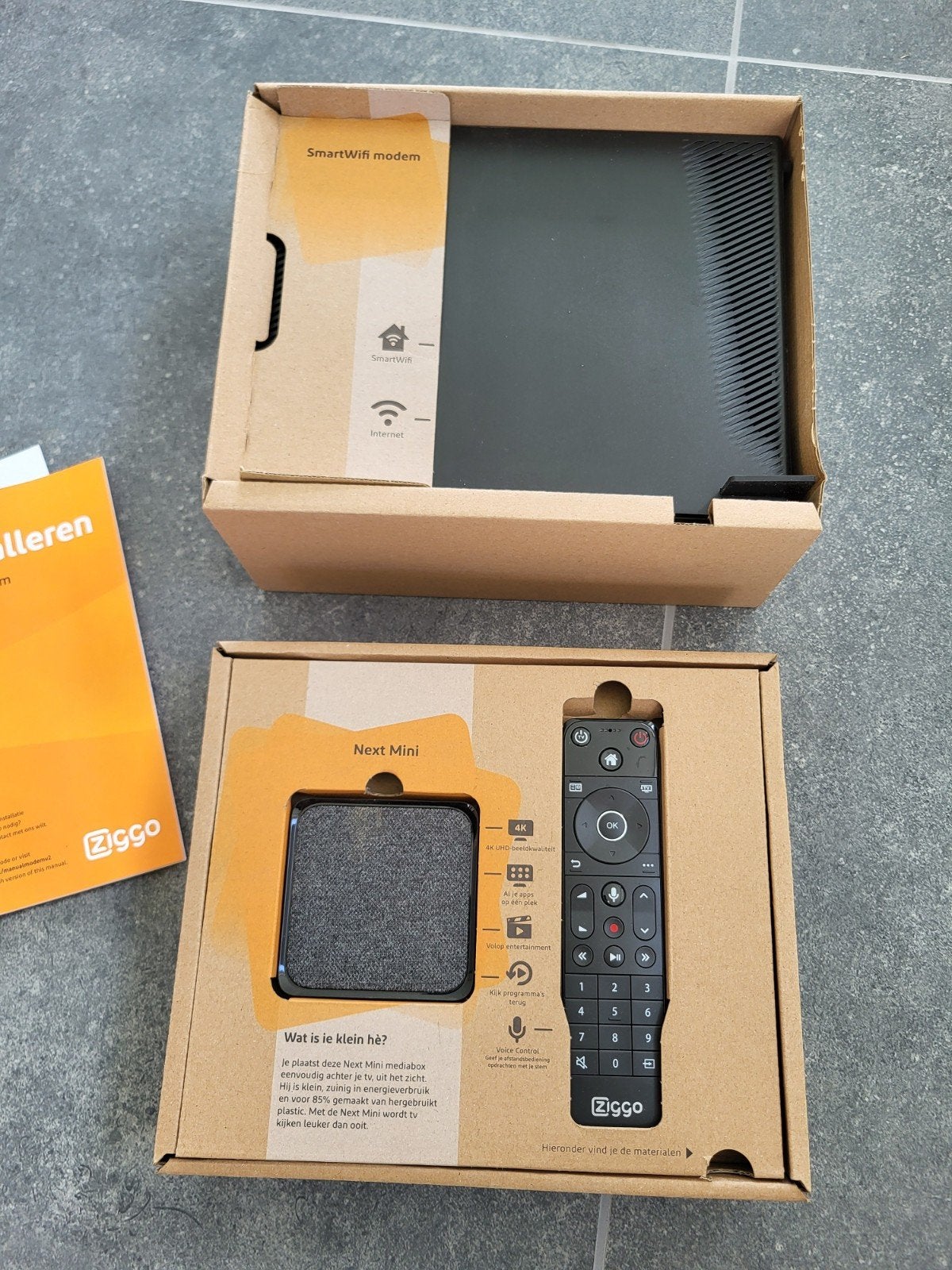 Splinternieuwe Ziggo Next Mini (4K) + Modem (Nw in doos!), Ophalen of Verzenden, Nieuw