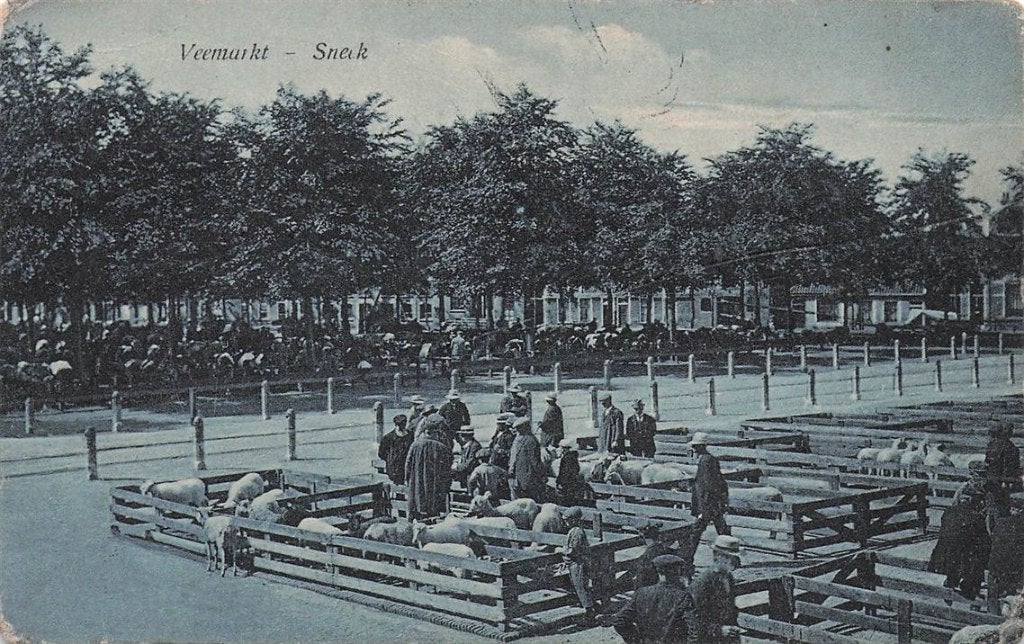 703-340-039 Veemarkt Sneek, Verzamelen, Ophalen of Verzenden, Voor 1920, Friesland