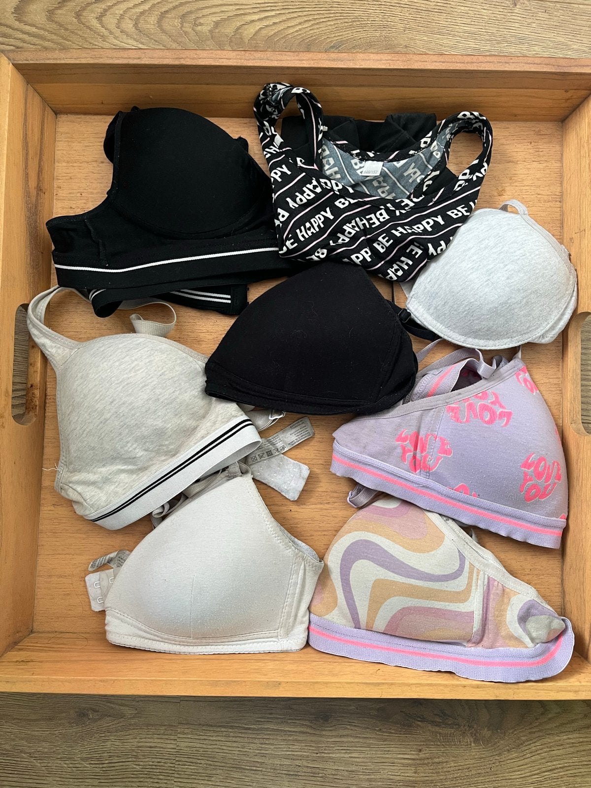Set BH’s - Maten 70A, 70AA, 80AA, 146/152, Ophalen of Verzenden, Meerkleurig, BH