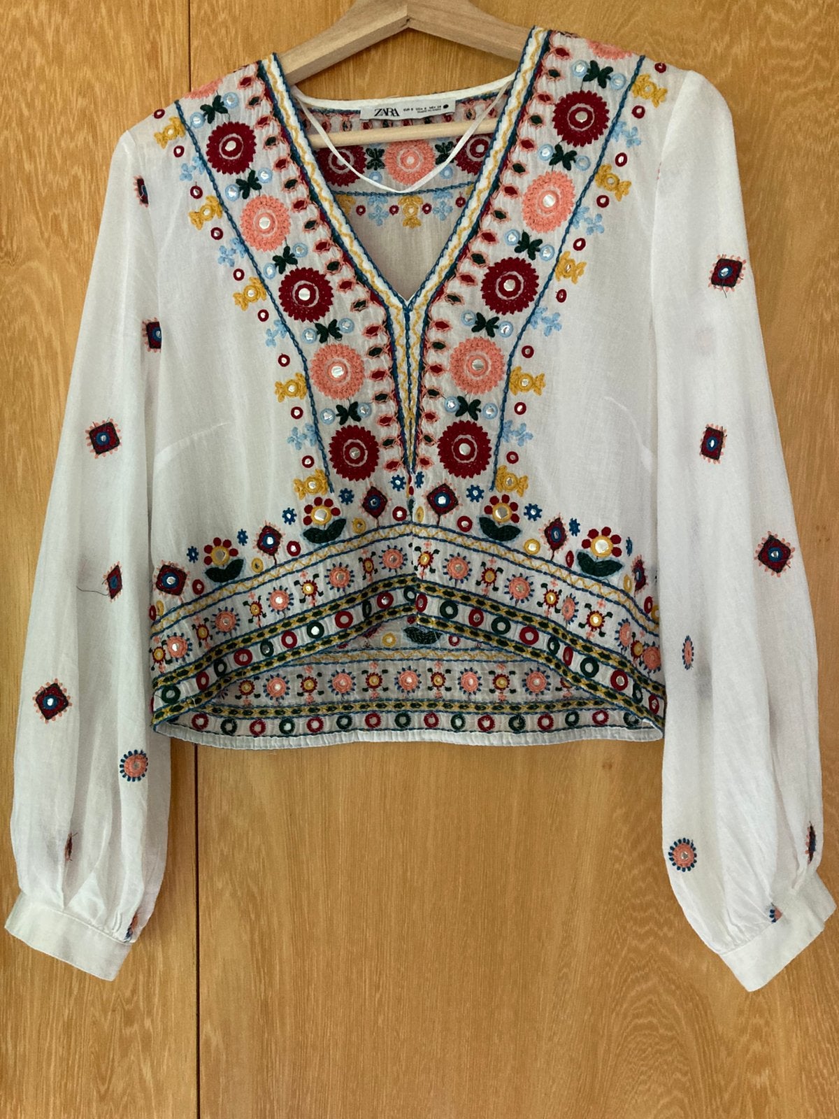 Mooi boho blousje van Zara maar 36, Ophalen of Verzenden, Zo goed als nieuw, Maat 36 (S)