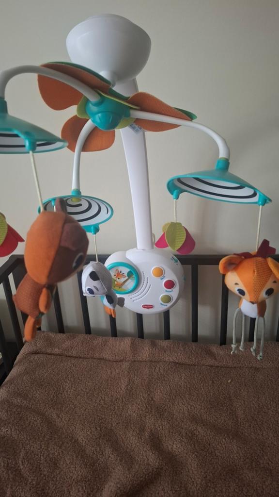 Boxmobiel tiny love forest, Ophalen of Verzenden, Zo goed als nieuw, Mobiel, Met licht