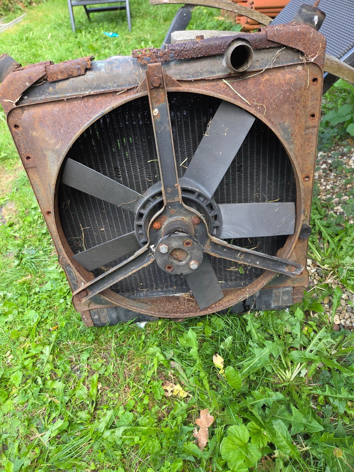 Koperen radiateur hanomag henschel mercedes dudo, Ophalen, Gebruikt, Mercedes-Benz
