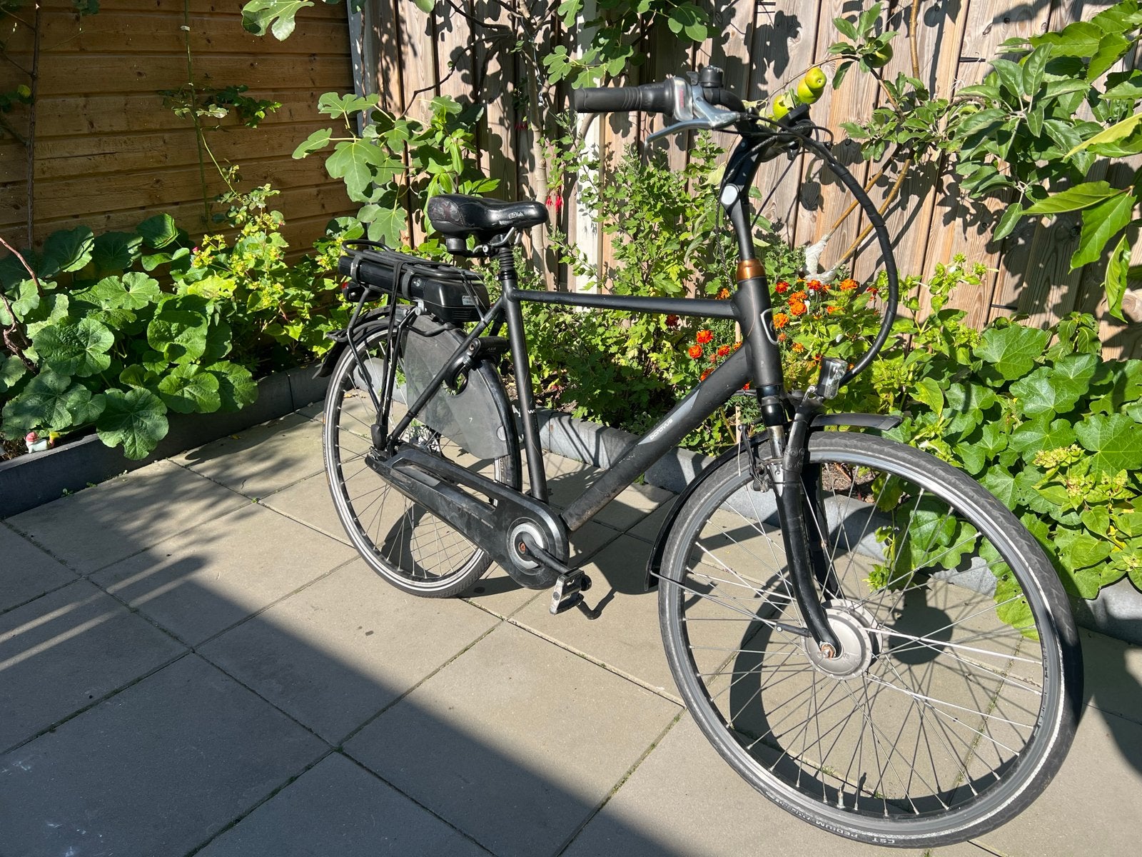 Elektrische fiets  batavus- Gebruikt, goede staat, Gebruikt, 50 km per accu of meer, 55 tot 59 cm, Ophalen