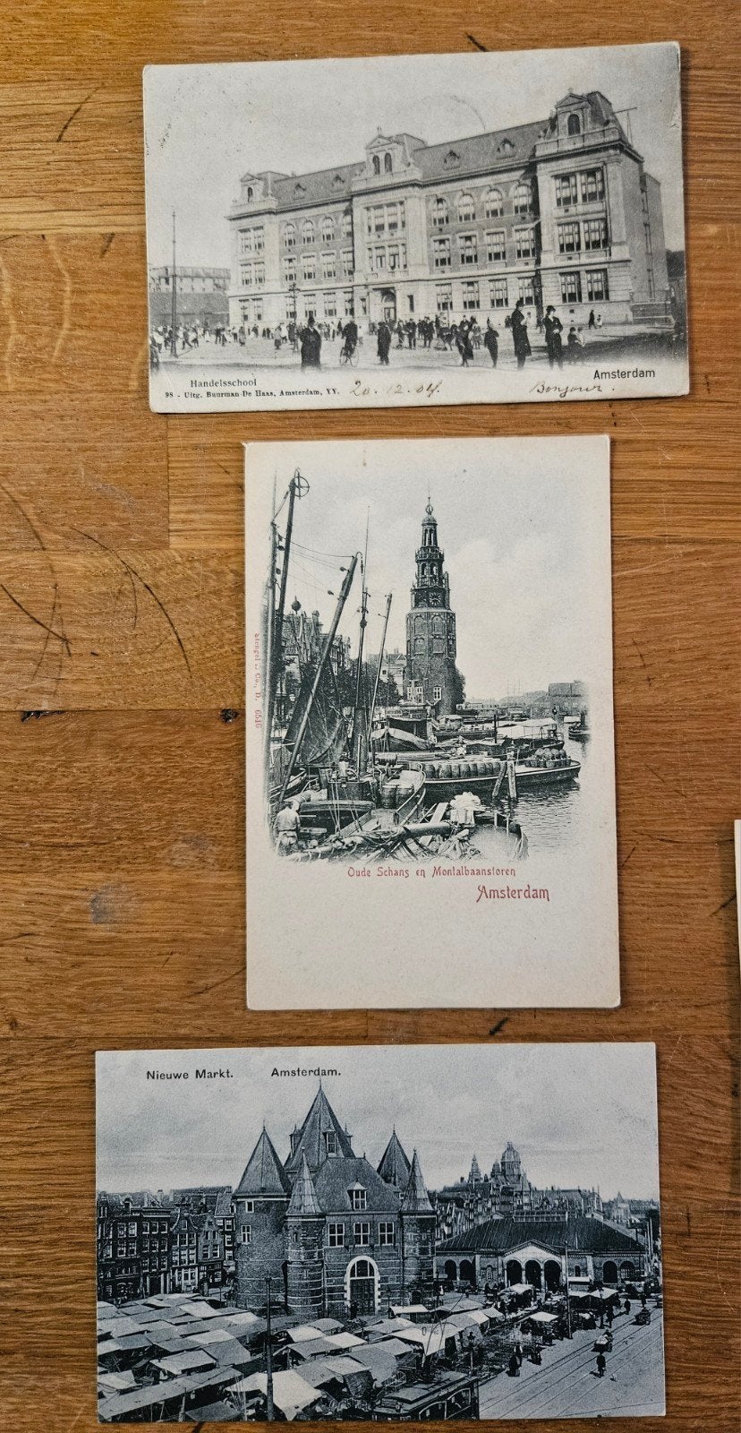 Set van 8 oude ansichtkaarten van Amsterdam, Ophalen of Verzenden, Voor 1920, Noord-Holland
