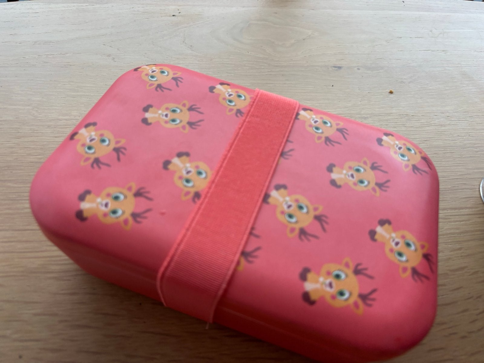Nieuwe broodtrommel met hertjesprint en elastiek, Ophalen of Verzenden, Nieuw