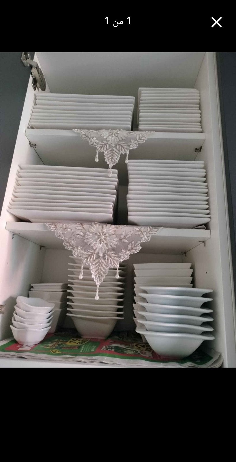 Wit servies: borden en kommen (gebruikt, zo goed als nieuw), Ophalen of Verzenden