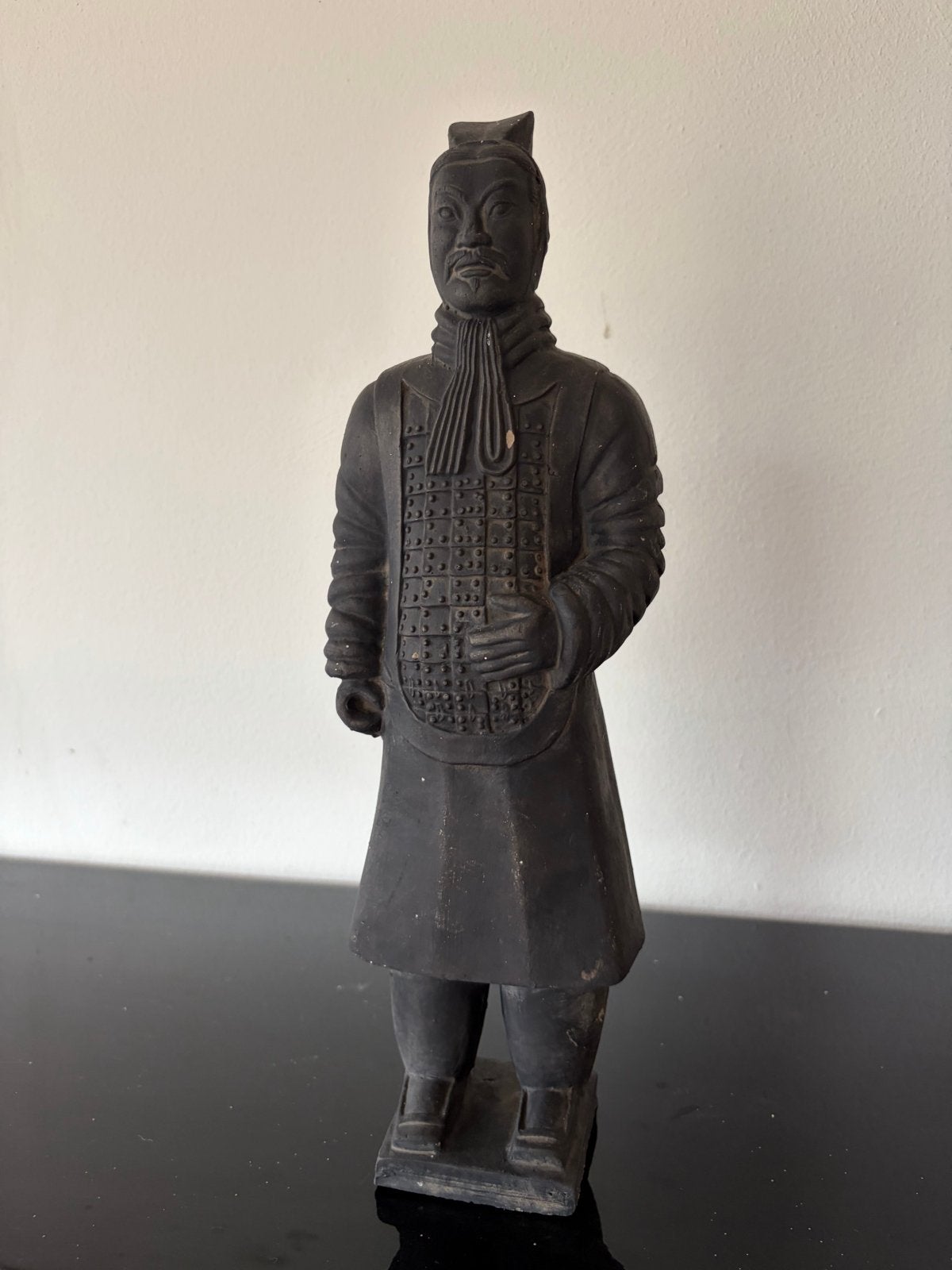 Antiek Chinees Terracotta Leger Beeldje - Krijger, Antiek en Kunst, Ophalen of Verzenden, Handgemaakt, Steen of Keramiek, Beeld