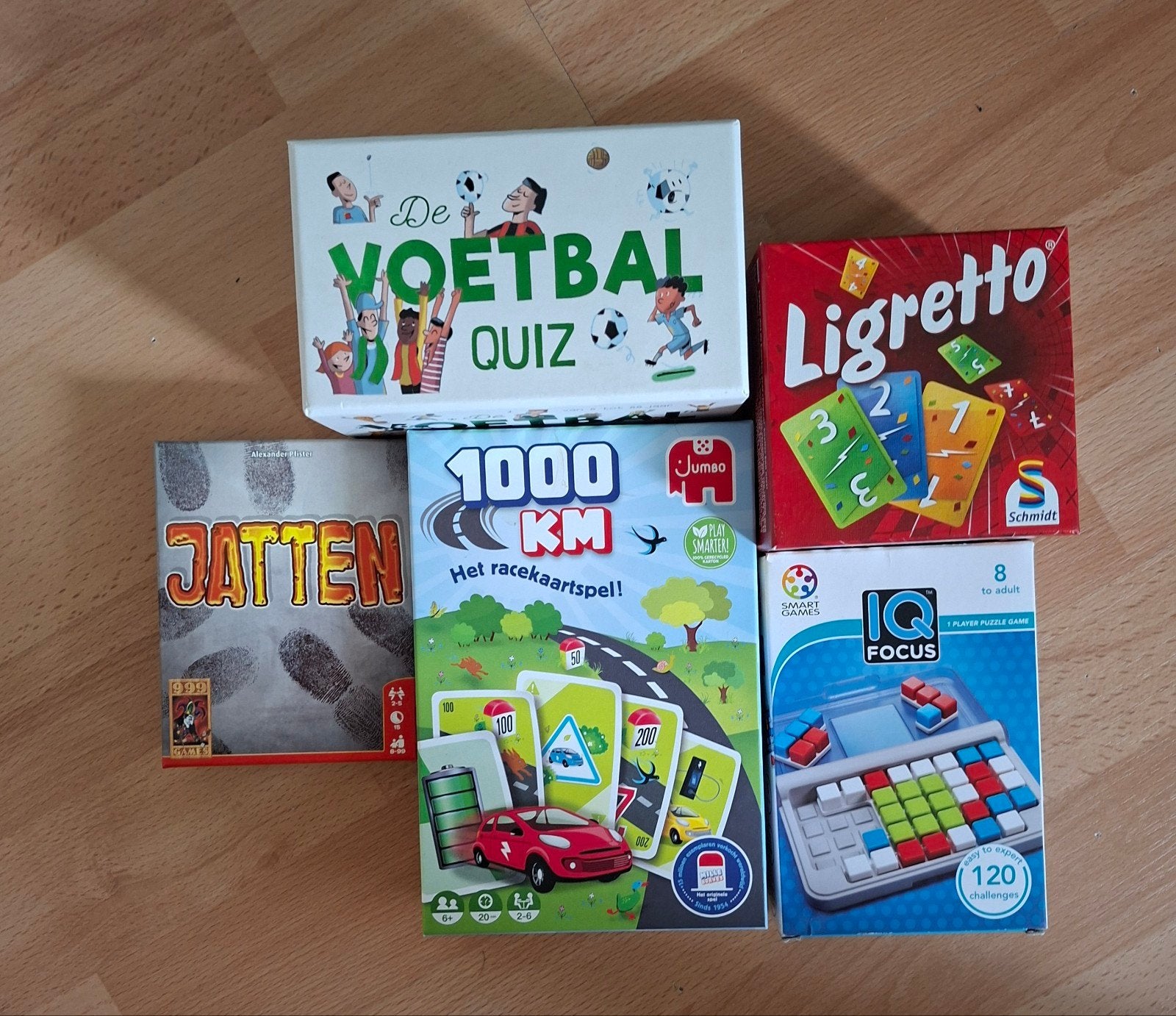 Bordspellen en kaartspellen bundel (5 stuks), Vijf spelers of meer, Ophalen of Verzenden, Gebruikt, Jumbo, Schmidt, Smart Games
