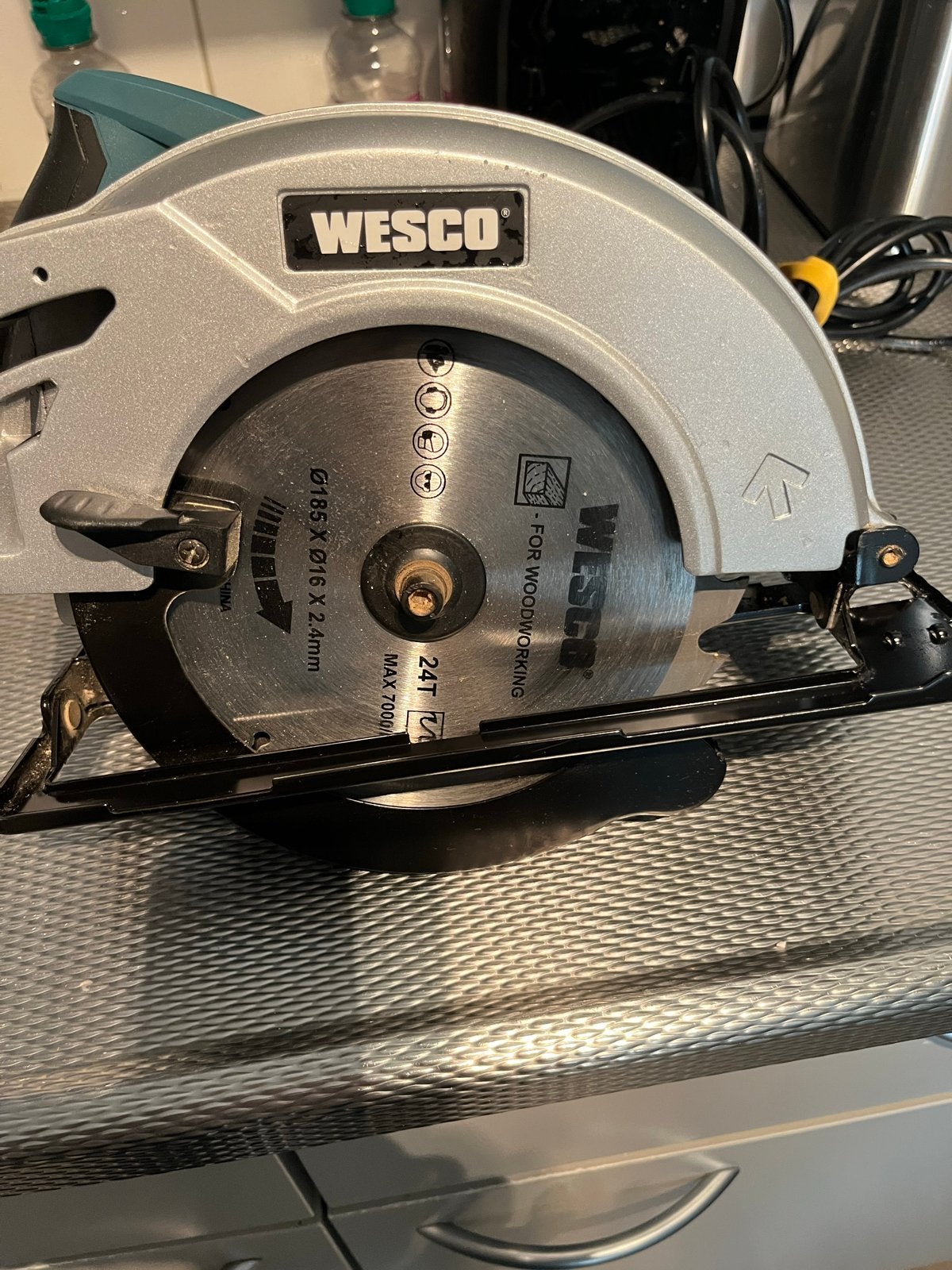 Cirkelzaag WS3434 - 1400W - Zo goed als nieuw, Doe-het-zelf en Verbouw, Gereedschap | Zaagmachines, Cirkelzaag, 70 mm of meer