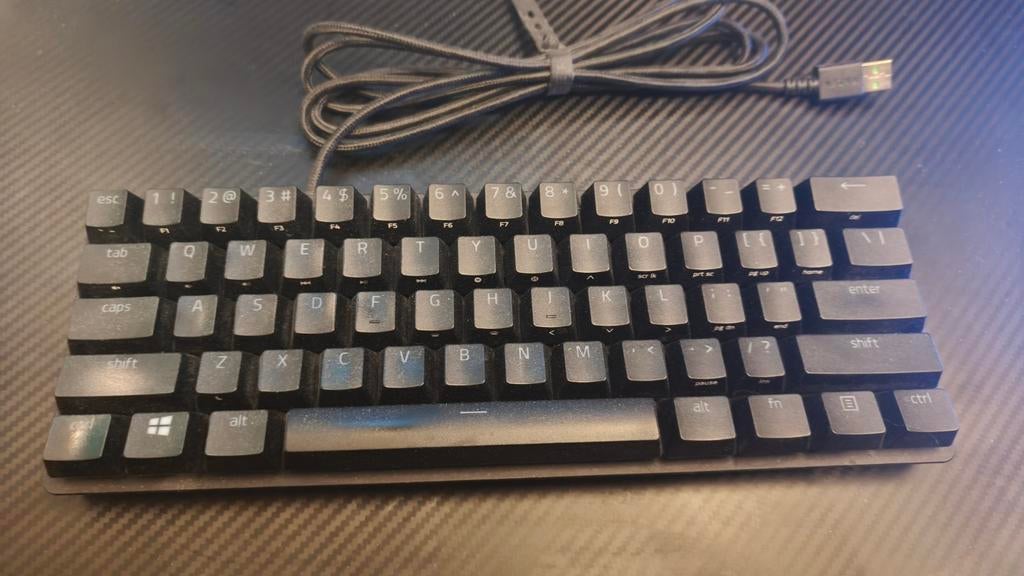 Razer Huntsman Mini Gaming Toetsenbord Purple switch, Gaming toetsenbord, Ophalen of Verzenden, Zo goed als nieuw, Qwerty